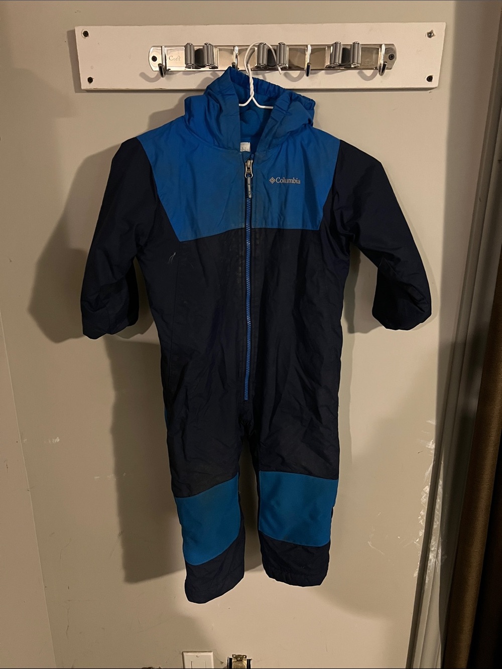 Columbia Navy and Bright Blue One-Piece Winter Suit